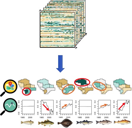 Illustration of Tensor Decomposition on the North Sea fish community.